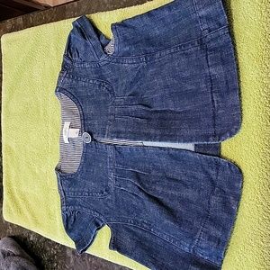 Women's Ann Taylor Loft dressy jean jacket